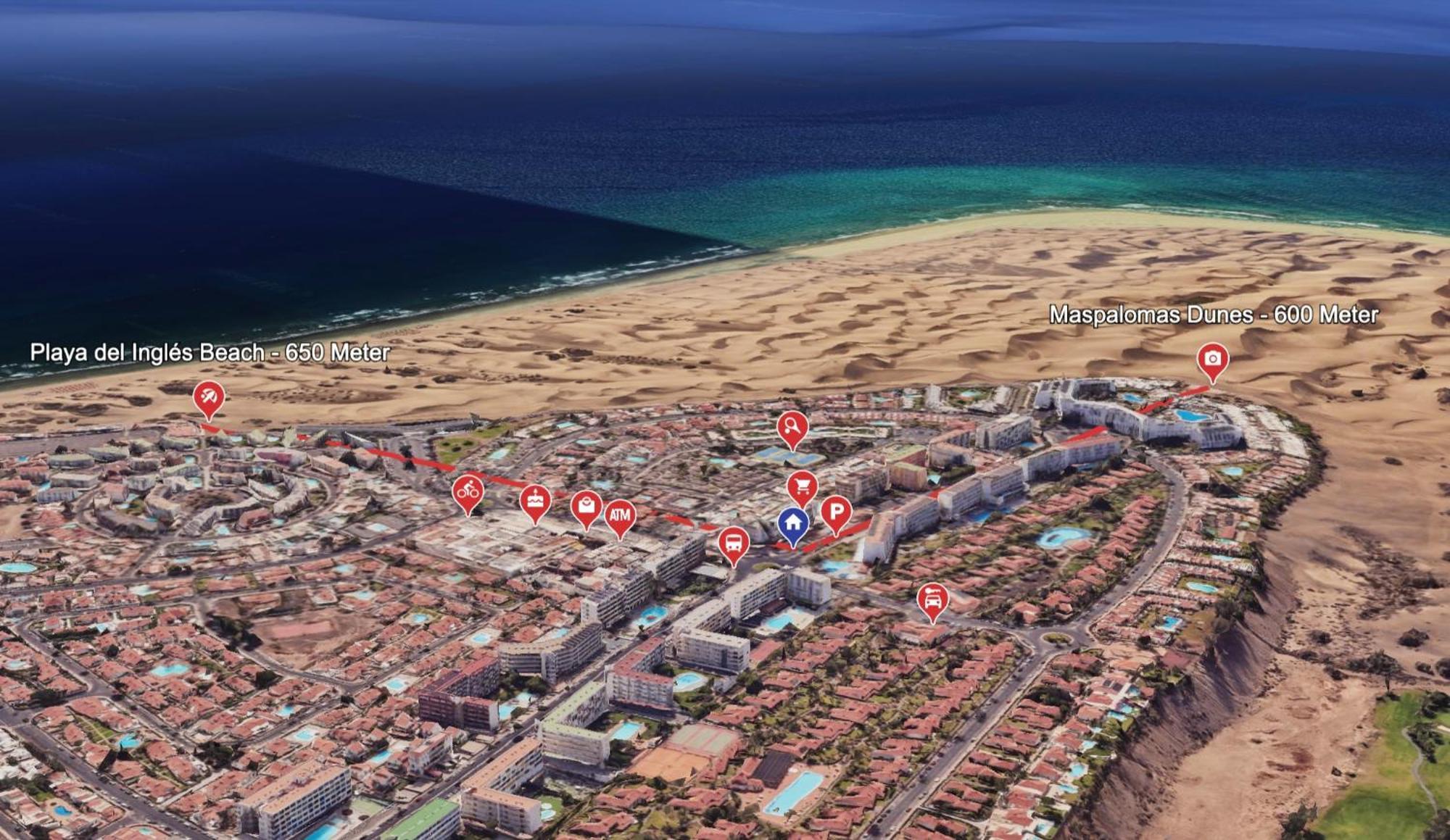 Casa Lex I Ocean & Sunrise Panorama I Steps From Dunes And Beach I Private 50 Sqm Terrace I Pool Maspalomas  Zewnętrze zdjęcie